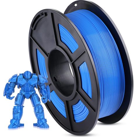 Filamento MINKUROW 1,75 Mm, Filamento De Impresora 3d Pla Plus, Precisión Dimensional +/- 0,03 Mm, Bobina De 1 Kg (2,2 Lbs) Filamento De Impresora 3d Para Impresora 3d, Azul (1/4)