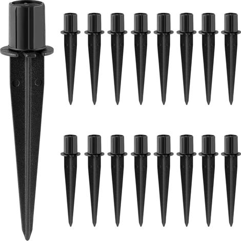 Lot de 20 piquets de rechange en métal pour éclairage solaire (diamètre 0,53 po / 13,5 mm) (1/5)