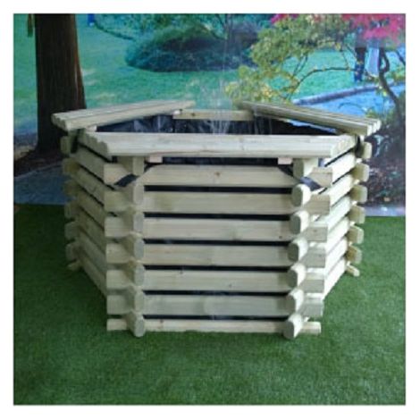 75 Gallon Pool - Timber - W122 x H62 cm - Minimal Assembly Required