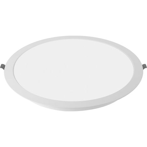 Spot LED encastrable plat 24 W 2400 lm - Plafonnier rond 4000 K blanc neutre IP40 - Panneau LED encastrable AC 220-240 V - Diamètre 30,4 cm (1/2)
