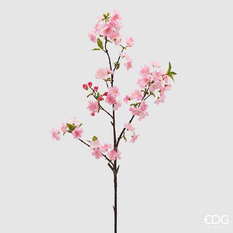 EDG Enzo De Gasperi Ramo Sakura Fiori di Ciliegio Artificiale H 92 Cm Pink