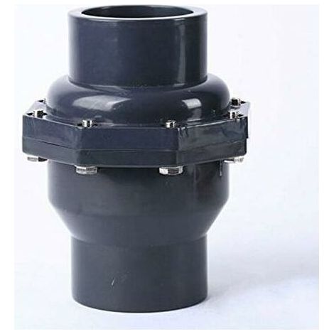 Clapet anti-retour eau PVC DN32 – Diamètre intérieur 40mm – Vanne d'arrêt pour installation horizontale ou verticale – Compatible plomberie (1/5)