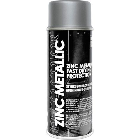 Spray métallique zinc à séchage rapide Deco Color 400 ml