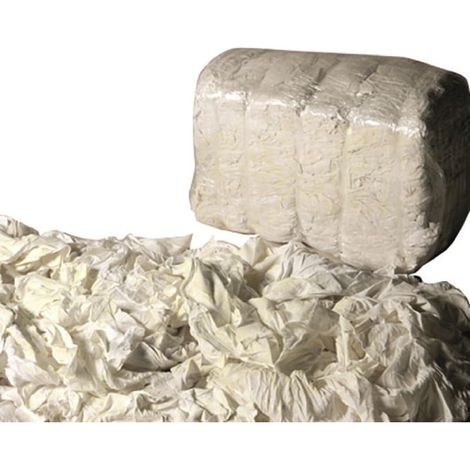 Vigor, Pezzame Sottovuoto Bianco, Cotone Misto, Confezione 10 Kg
