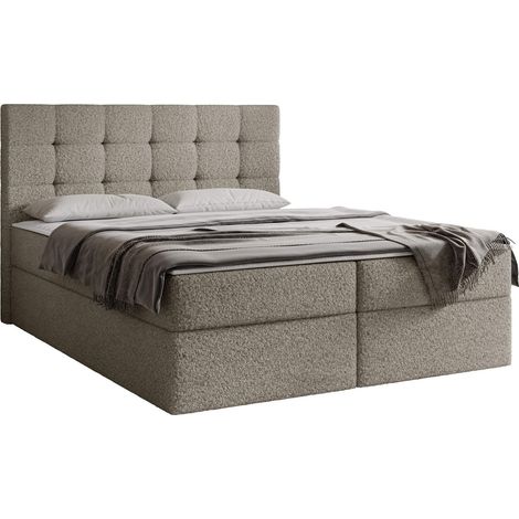 Cama continental Comfivo Osculum I, Lambi 03, Continental, Doble, 160x200, Tapiz, Somieres, 163x206x112cm (1/5)