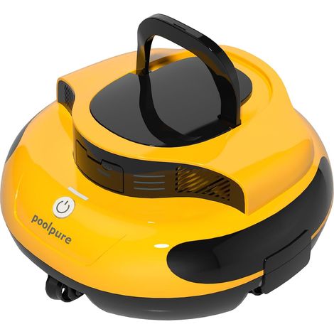 Aspirateur de piscine-Batterie de 5000 mAh - Double moteur-Indicateurs LED-Fonction auto-stationnement - IPX8 - Étanche - Robot de piscine sans fil pour piscines plates encastrées de 90㎡ (1/5)