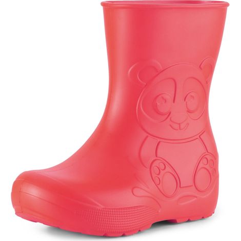Ladeheid Gummistiefel Kinder EVA federleichte Regenschuhe für Jungen und Mädchen LA-CA-10 (Korall, 24/25 EU)