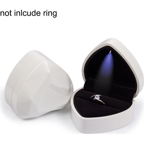 Boîte ronde à bijoux, coffret de rangement, décoration intérieure, cadeau idéal pour une demande en mariage. (1/5)