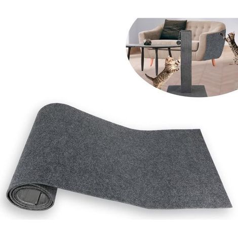 300x40cm Self-Adhesive Cat Scratching Mat, Large DIY Climbing Scratcher for Cats, Trimmable Sofa Protector Cat Scratcher