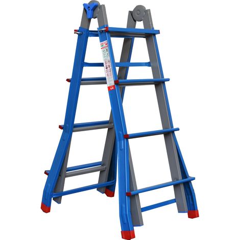 scala multiuso 'metallika' 4+4 gradini