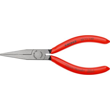 KNIPEX 30 11 140 SB Pinza per meccanica - a becchi lunghi rivestiti in resina sintetica atramentata nera 140 mm