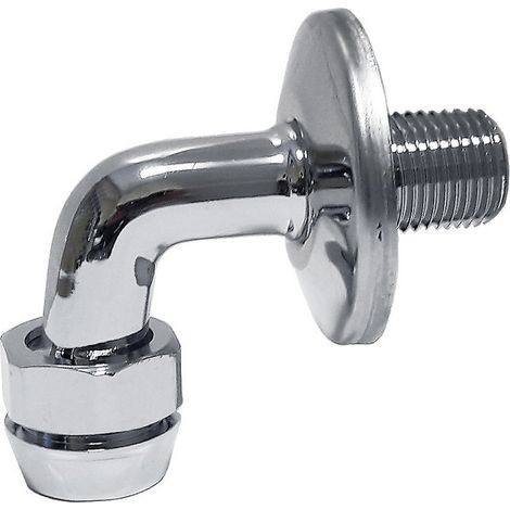 Curva per alimentazione da parete Serie MODERN Idral 09030/1CU12  Cromato - Ottone (1/2)