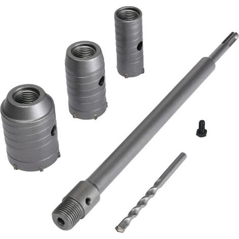Set de Scies Cloches Ø30mm, 40mm, 50mm - Scie à Cloche Trépan pour Béton, Brique, Pierre et Ciment - Tige d'Extension 350 mm SDS Plus avec Pointe en Carbure de Tungstène - OUYLAF (1/5)
