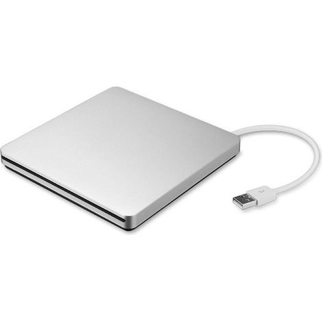 Lecteur DVD externe portable USB 3.0 Type-C, compatible Windows et Mac OS, design ultra-fin, installation facile et rapide, performances fiables, tous types de disques. (1/5)
