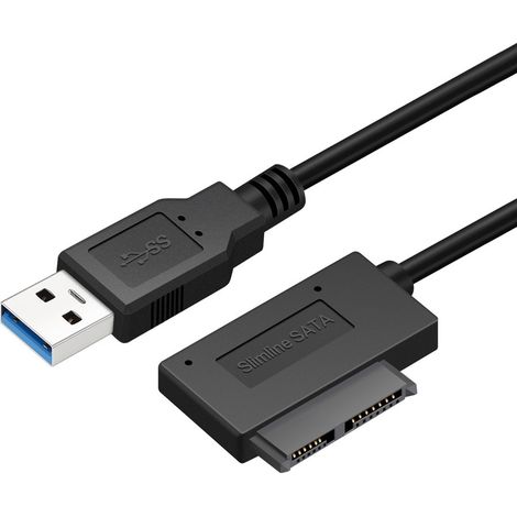 Câble USB 3.0 vers SATA pour disque dur externe, adaptateur 22 broches pour HDD/SSD. (1/5)