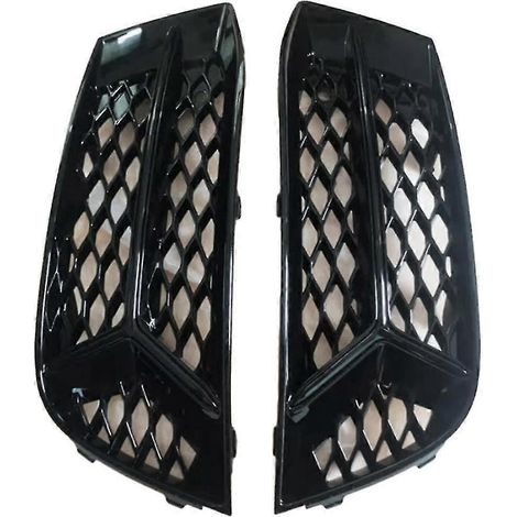 Grille de protection antibrouillard avant gauche et droite en nid d'abeille pour pare-chocs inférieur Audi A3 2017 2018 2019 2020 (1/5)