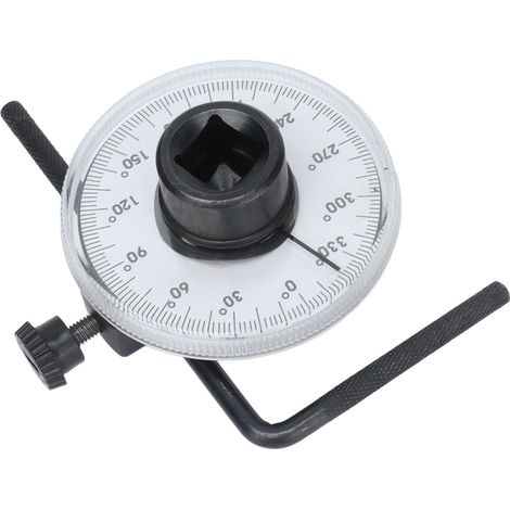 Antriebswinkelmesser Torsionswinkel 360 Grad 1/2 Zoll Verstellbares Messgerät Messwerkzeug-Set (1/5)