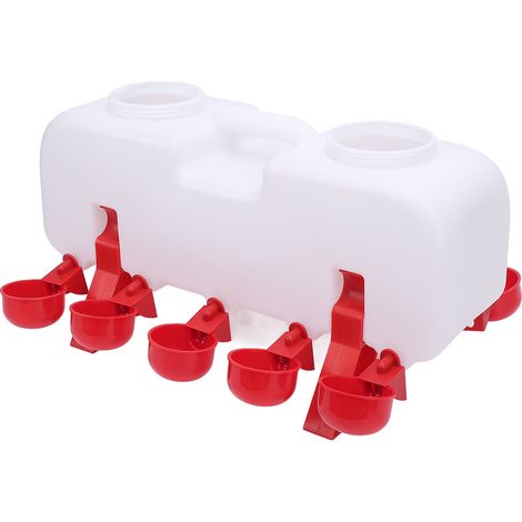 Abreuvoir automatique pour volailles (poulets, canards, oies) : réduit le gaspillage, étanche et durable. (1/5)