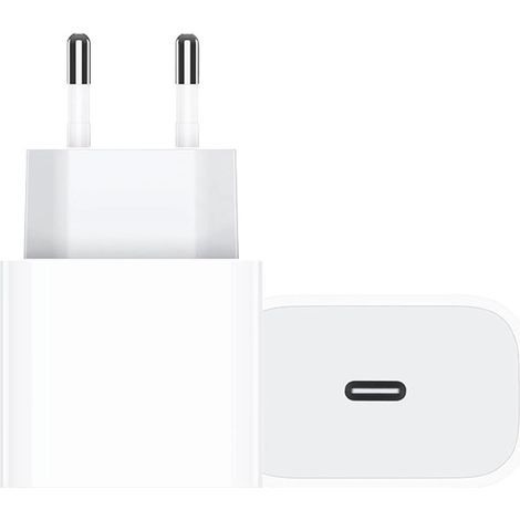 Adaptateur de charge USB-C 20 W à charge rapide, universel et certifié CE pour smartphones (1/2)
