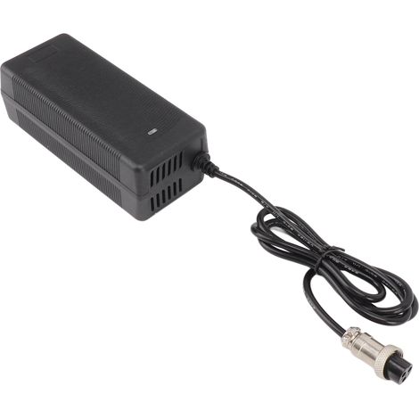 Chargeur pour Vélo Électrique 54.6V 2A avec Prise UE, Connecteur GX16 Métallique, Protection Surcharge et Anti-Interférences