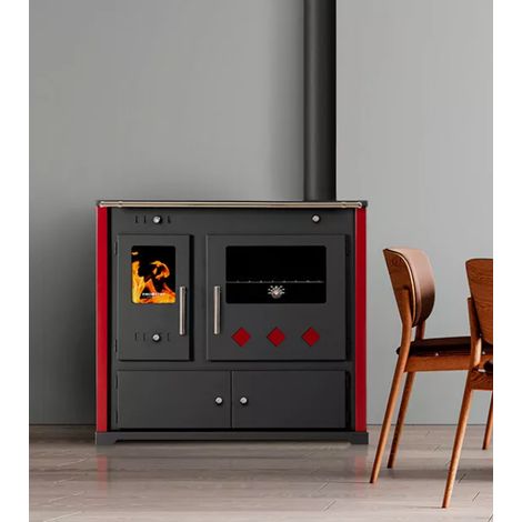 Stufa a legna Prometey Practic lux Eco Cer. da 9.5 kW (1/5)