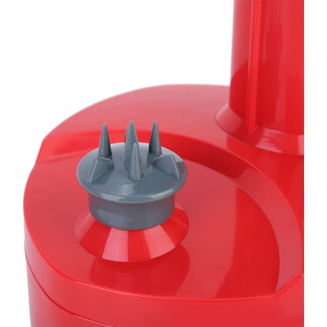 Pelador eléctrico multifuncional para frutas y verduras con cuchilla reemplazable de acero inoxidable - Rojo (28 cm) (1/5)