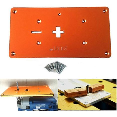 Gabarit en aluminium pour scie électrique, plateau rabattable, table de défonceuse, établi de menuisier (1/5)