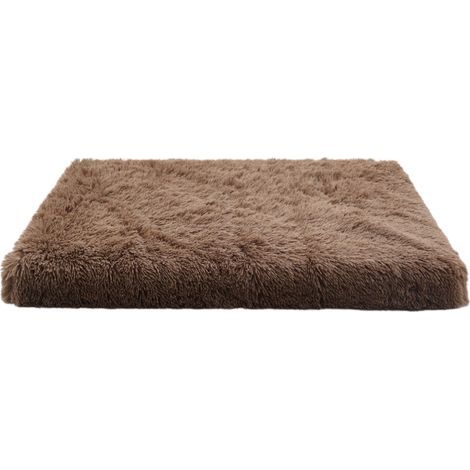 Quadratisches Plüschkissen in Khaki für Hunde und Katzen, 40 x 30 x 5 cm, weich und flauschig, ideal für einen erholsamen Schlaf, 1 Stück (1/5)