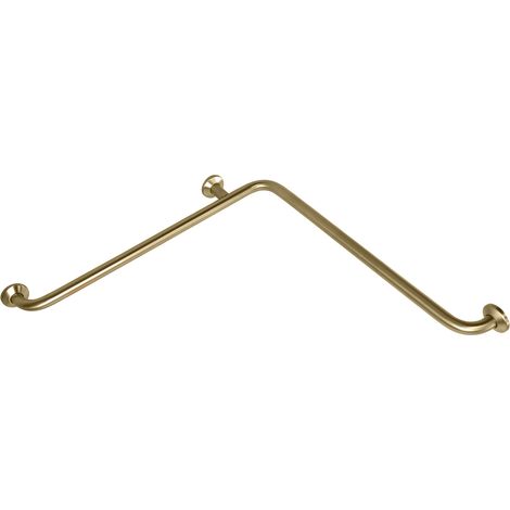 Presto Barra de apoyo ángulo horizontal inox oro cepillado (1/2)