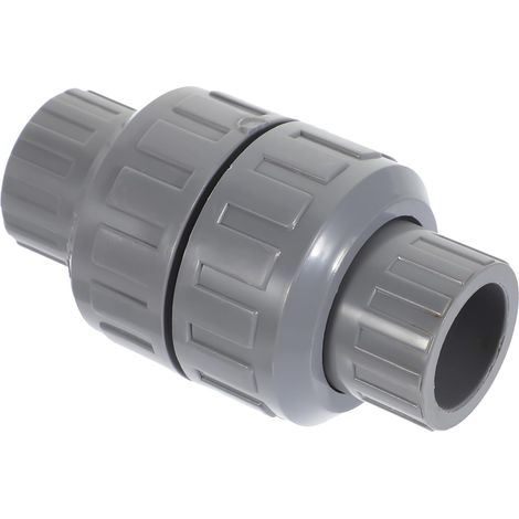 25-mm-PVC-Rückschlagventil, Rückschlagventil für Wasser und Flüssigkeiten, hochtemperaturbeständig, Schnellanschluss, für Sanitär- und Bewässerungsinstallationen (1/5)