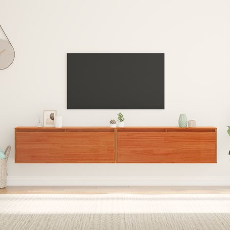 Armarios de pared Otro 2 pcs Marrón cera 100 x 30 x 35 cm vidaXL (1/5)