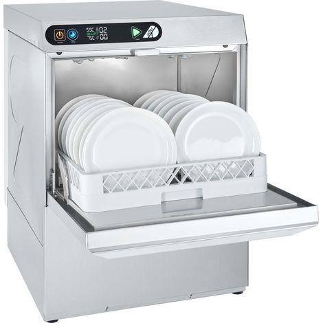 Lave Vaisselle EVOLINE 50x50 Triphase avec Adoucisseur et pompe de vidange - Adler