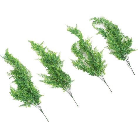 Lot de 4 plantes artificielles suspendues, petites plantes réalistes et éclatantes, idéales pour la maison, les boutiques et les bureaux (vert).