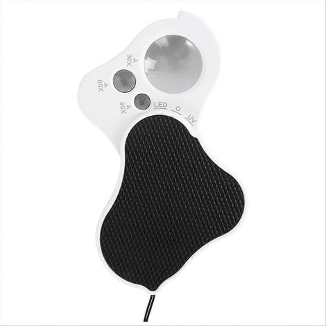 Beleuchtete Schmucklupe 30x, 60x, 90x mit UV-LED (1/5)