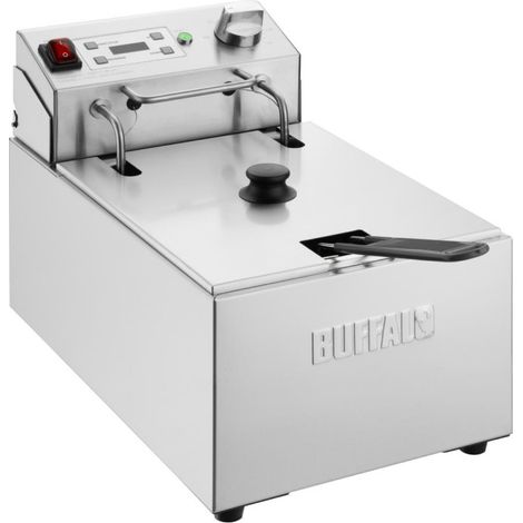 Friteuse électrique simple avec minuterie 5L - Buffalo (1/5)