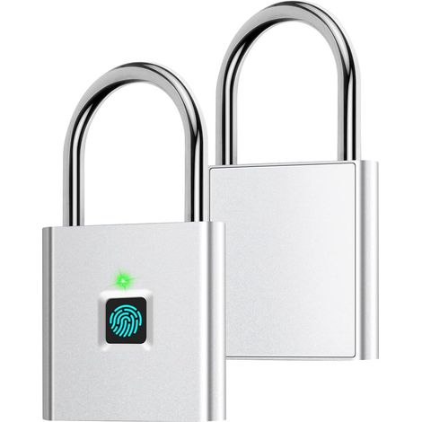 Cadenas à empreinte digitale AICase, verrou Bluetooth intelligent avec application, antivol biométrique sans clé pour sac à dos, vélo, casier scolaire et vestiaire de sport (1/5)