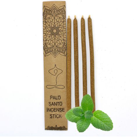 Grands bâtons d'encens Palo Santo - Menthe- Vendu par 1