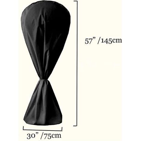 Fan Cover Waterproof and Dustproof for Electric Fan Indoor and Outdoor - Black (1/4)