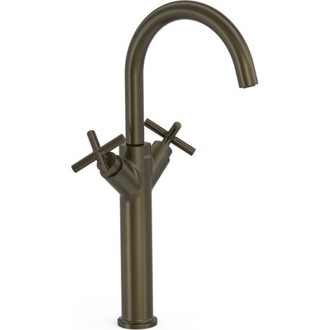 Mélangeur XXL pour lavabo Noir Bronze - TRES 28380301KMB