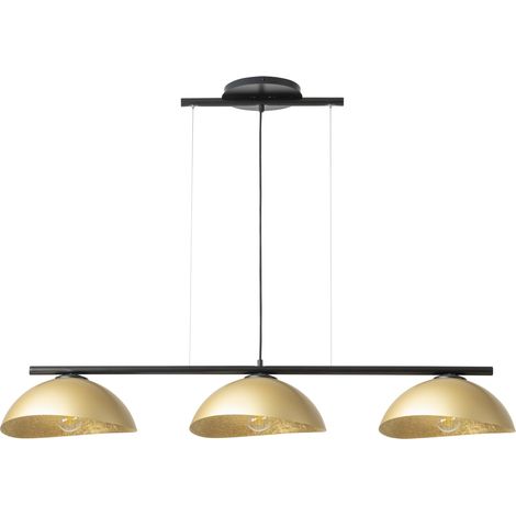 Suspension Solar noir/or 3 lumières E27 Sigma Lighting (1/3)
