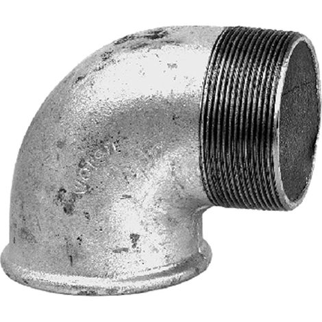 Équerre galvanisée à 90° R 6/4", Rp 6/4"