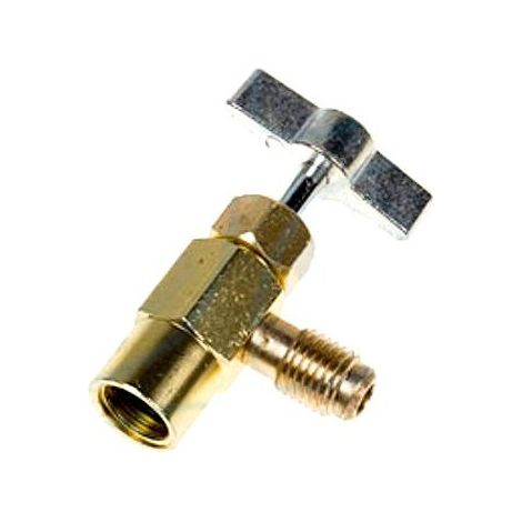 Llave de servicio Botella gas ecológico Minus M1/4""SAE-H7/16""