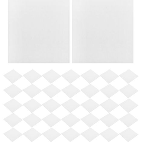 70 Feuilles de Fibre Isolante Thermique 7 x 7 cm (2,76 x 2,76 po) en Papier céramique ignifugé, revêtement carré pour étagère de Four à cabochons en Verre, Fusion et créations (1/5)