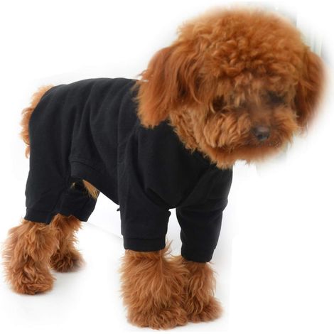 1 pyjama pour chien, en pur coton, léger et respirant, body ajusté, t-shirt élégant, pour chiots et chiens de taille moyenne (1/5)
