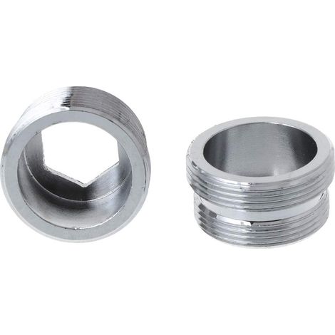 2 Pcs À Double Filetage Robinet Adaptateur De Transfert M22 Intérieur M24 Extérieur Métrique Connecteur Solide Purificateur d'eau Cuisine Salle De Bains Robinet Pièces Accessoires (1/5)
