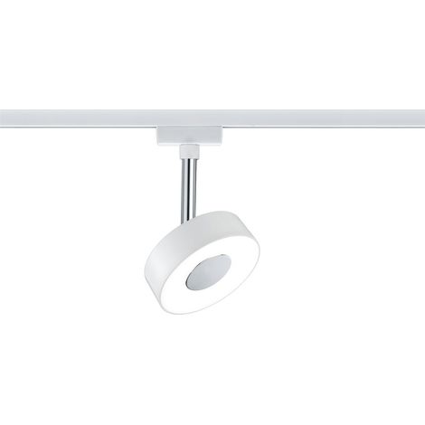 Paulmann – Lampe sur rail haute tension – LED intégrée 5 W – Lumière blanche chaude 2700 K – Métal – Compatible système URail - W893711