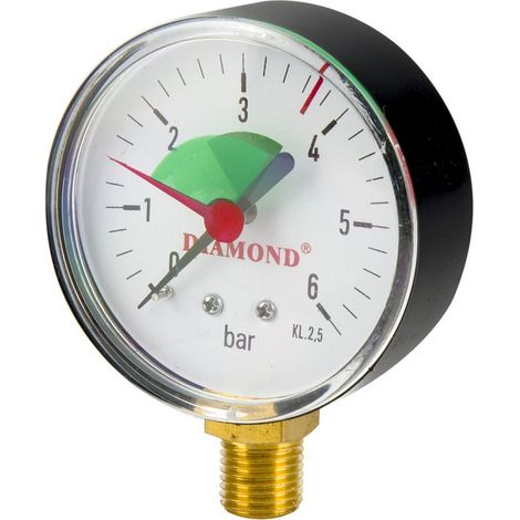 MANÓMETRO TÉCNICO DIÁMETRO 50MM 0-4 BAR GW 1/4' - D418.50-4