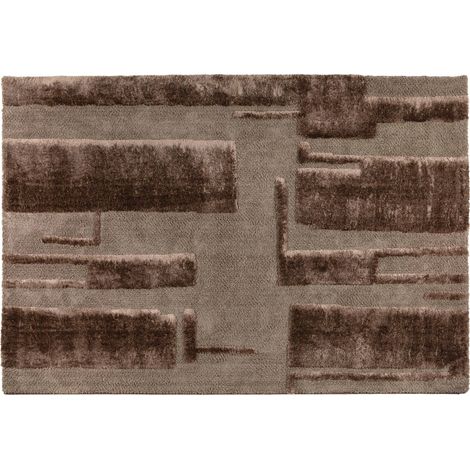 VIVARAISE - Tapis Louka en polyester recyclé - Noisette - 160 x 230 cm (1/5)