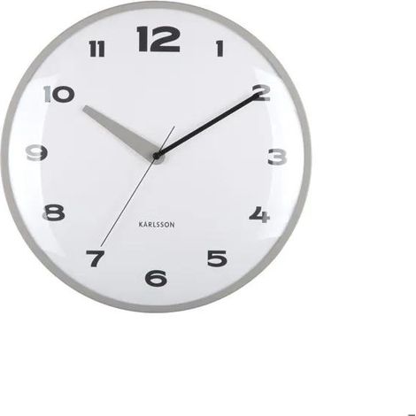Reloj de pared Karlsson Brisk Dome gris oscuro 40 cm