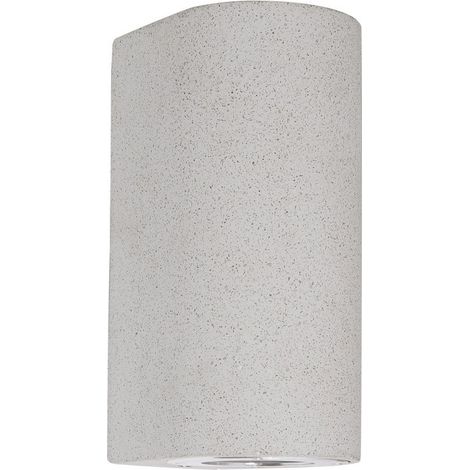 Merano Birmingham Applique 2 Lumières Up & Down Verre Grès Blanc LED GU10 2x7W IP65